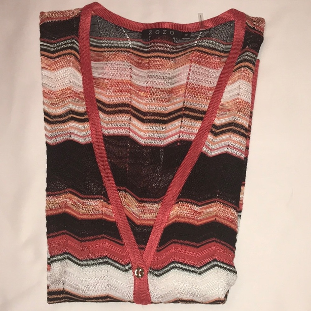 NWOT ZOZO Multicolored Button Front Cardigan Sz XL